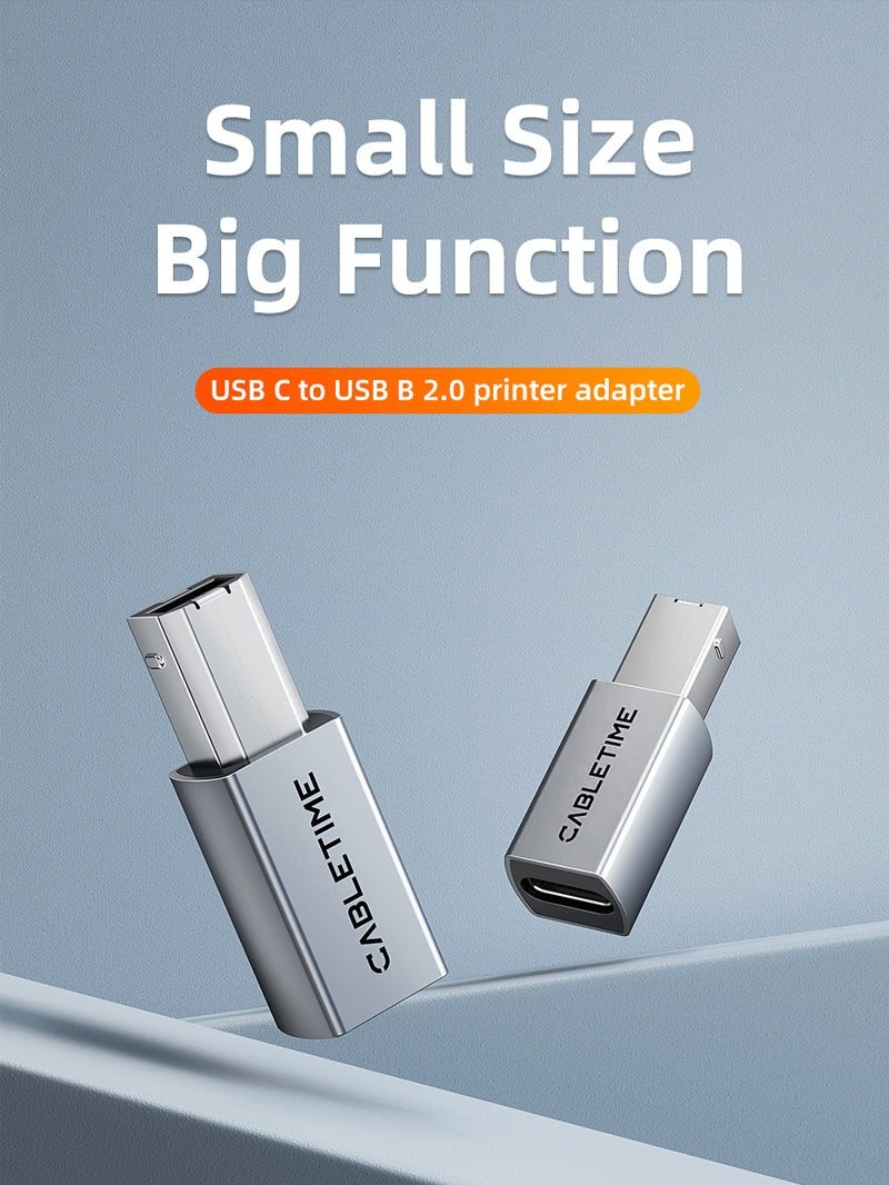 كابل تايم محول طابعة من USB-C إلى USB-B 2.0 - Image 2